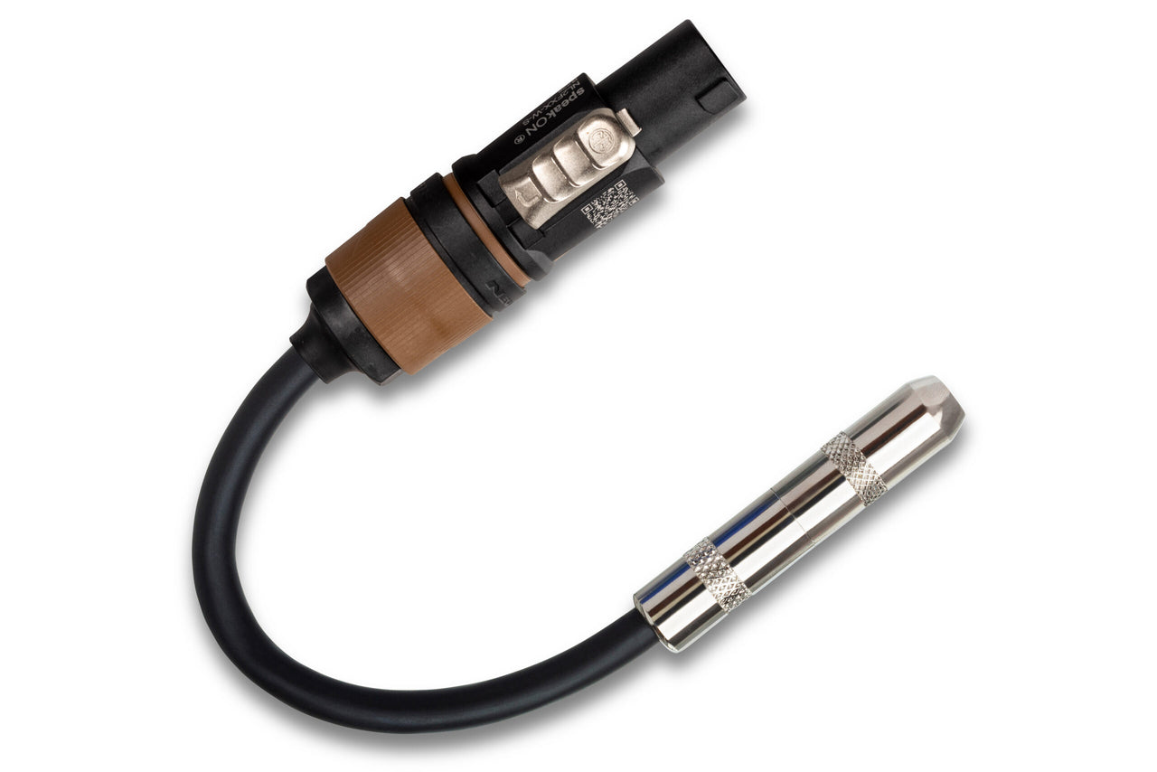 4 Hosa GSK-112 1/4" Female to Speakon Male Speaker Cable Adapter 12 AWG