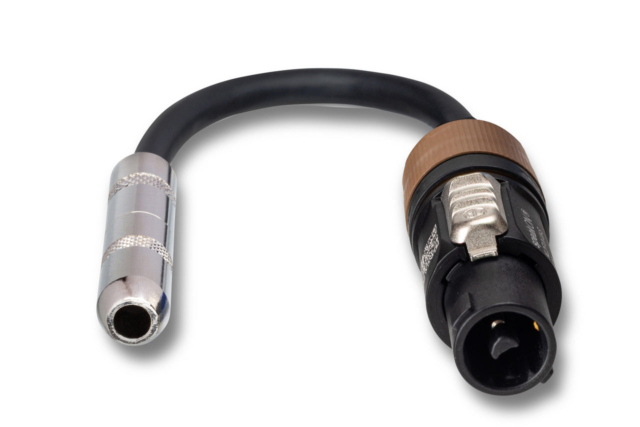 Hosa GSK-112 1/4" Female TS to Neutrik speakON Speaker Adaptor Cable 12 AWG