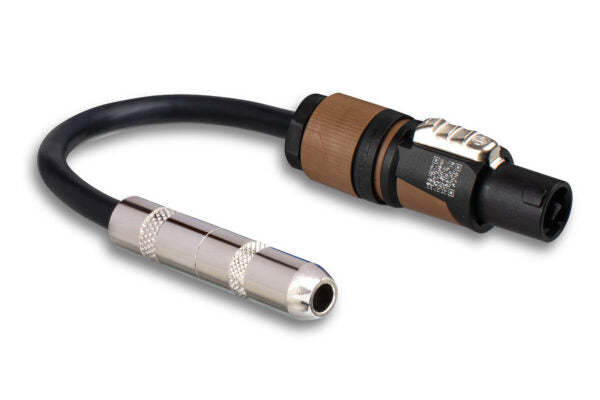 4 Hosa GSK-112 1/4" Female to Speakon Male Speaker Cable Adapter 12 AWG