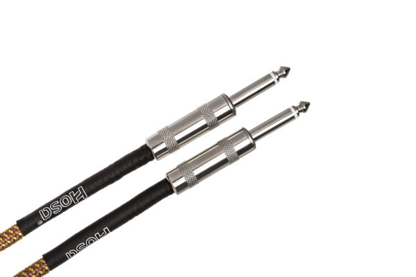 Hosa GTR-518 Straight to Same Guitar Cable 18 foot Tweed