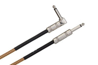 Thumbnail for Hosa GTR-518R Straight to Right Angle Guitar Cable 18 foot Tweed