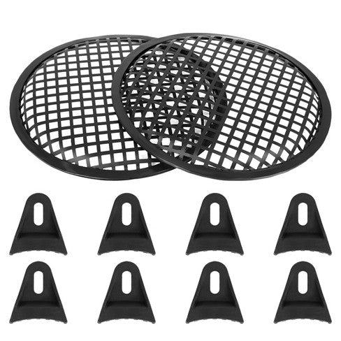 2 Absolute DJS60 Grill 6" Universal Speaker Subwoofer Grill Mesh Cover with Clips Screws Guard