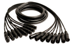 Mogami GOLD 8 XLR-XLR-75 8-channel XLR Male to XLR Female Snake Cable - 75 foot
