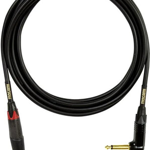 Mogami GOLD INSTRUMENT-25R Right Angle to Straight Silent Guitar Cable - 25 foot
