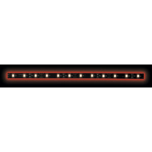 Heise H-R335-BLK 3528 Red/Black Light Strip with Black Base - 3 Meter, 60 LED, Retail