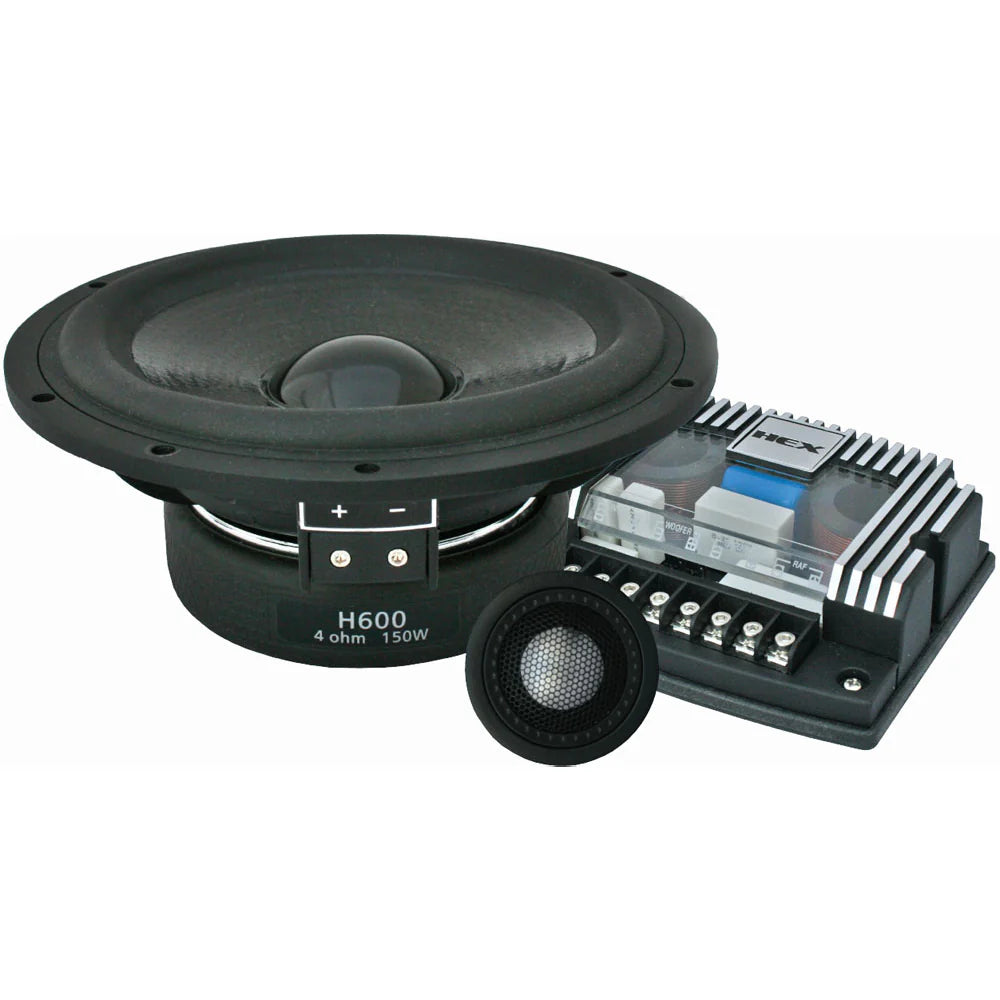 Diamond Audio H600S HEX Series 6.75” 2-Way Component Set w/Silk Dome Tweeter