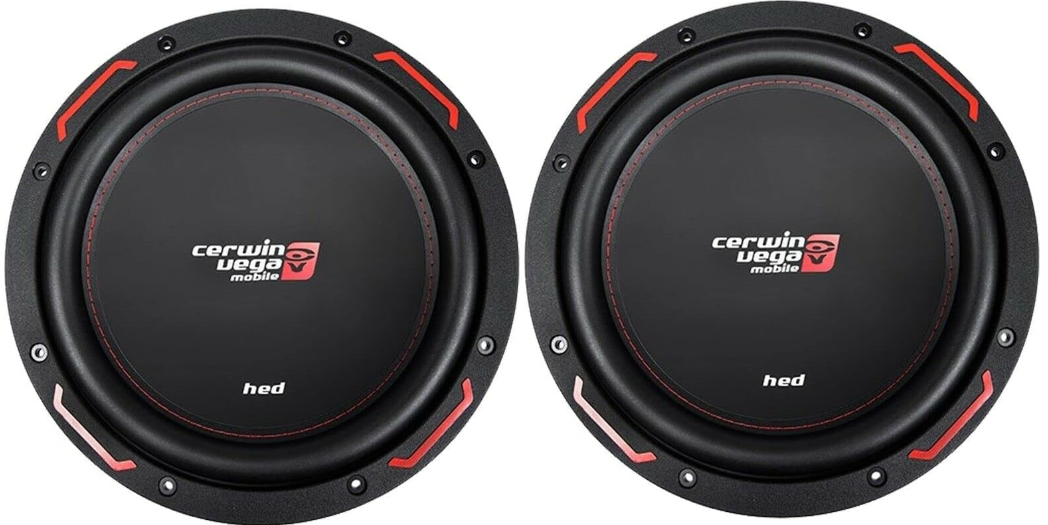 2 Cerwin Vega H7104S HED Series 10" SVC Subwoofer (4Ω)