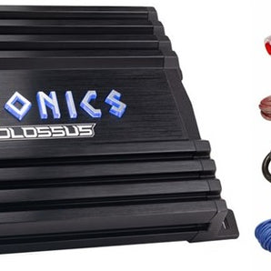 Hifonics HCC-1500.1D 1500W RMS Class D Monoblock Car Amplifier + Amp Kit