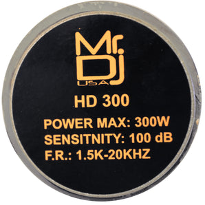 MR DJ DRIVER 300 Watts Phenolic / Titanium Compression Driver Tweeter , 1.35 inch Throat