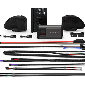 Rockford Fosgate HD9813RG-STAGE2 Kit for 98-13 Harley-Davidson Glide Motorcycles