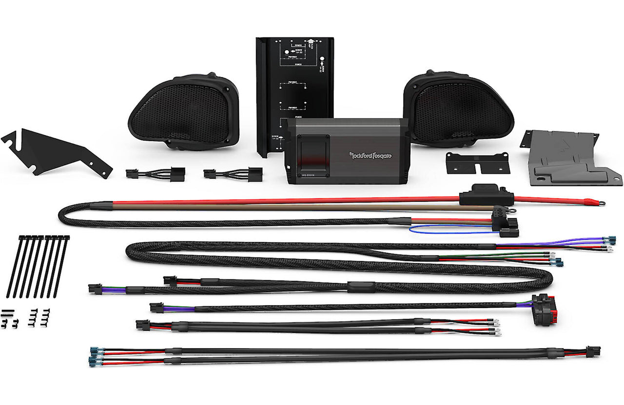 Rockford Fosgate HD9813RG-STAGE2 Kit for 98-13 Harley-Davidson Glide Motorcycles