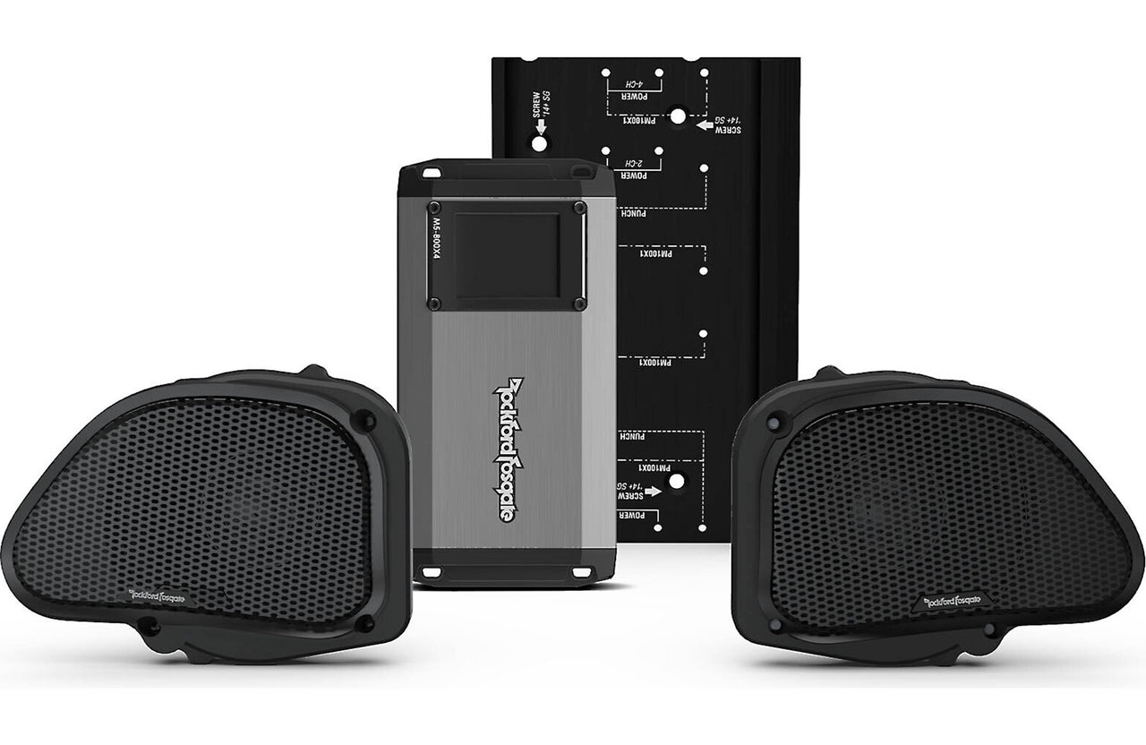 Rockford Fosgate HD9813RG-STAGE2 Kit for 98-13 Harley-Davidson Glide Motorcycles