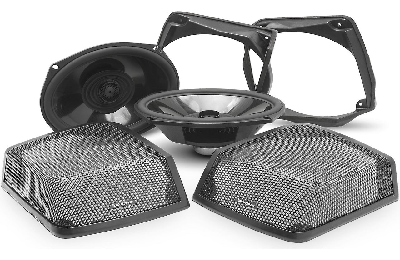 Rockford Fosgate HD9813RG-STAGE3 Kit for 98-13 Harley-Davidson Glide Motorcycles