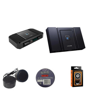 Alpine HDA-F60+R2-A150M Status Hi-Res 4-Ch & Mono Sub Amp Bundle