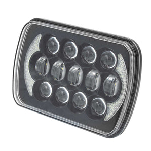 Heise HE-5X7B1 LED Light with Black Face - 5"x7", 17 LED