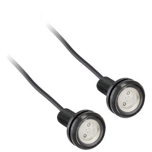 Heise HE-BALG Green Accent Light with Black Frame - .75 Inch, 3 Watt