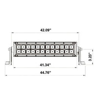 Thumbnail for Heise HE-BDRC42 Dual Row Blackout Curved Lightbar - 42 Inch, 80 LED