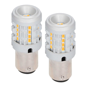 Heise HE-C1157A 1157 Amber Bulbs with Integrated Internal CANBUS System - 2-Pack