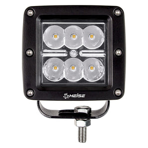 Heise HE-CL3SA Amber Cube Spot Light - 3 Inch, 6 LED