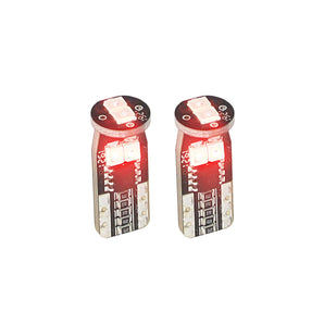 Heise HE-CT10R T10 Red LED Bulbs with Integrated Internal CANBUS System - 2-Pack