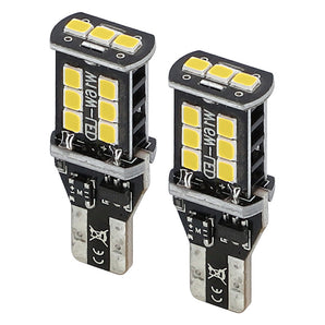 Heise HE-CT15W T15 White Bulbs with Integrated Internal CANBUS System - 2-Pack