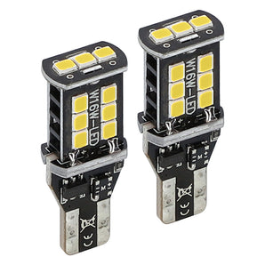 Heise HE-CT15W T15 White Bulbs with Integrated Internal CANBUS System - 2-Pack