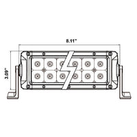 Thumbnail for Heise HE-DRL8 Dual Row DRL Lightbar - 8 Inch, 12 LED