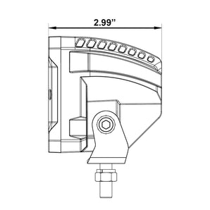 Heise HE-HCL140 High Output Cube Light - 4 Inch, 15 LED