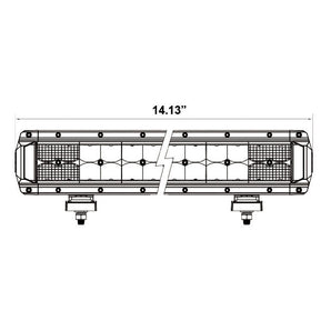 Heise HE-HDR14 Dual-Row High Output Lightbar - 14 Inch, 24 LED