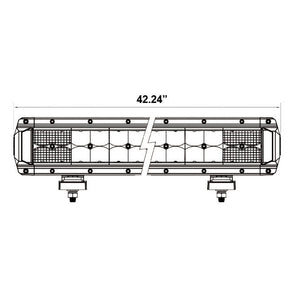 Heise HE-HDR42 Dual-Row High Output Lightbar - 42 Inch, 80 LED