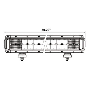 Heise HE-HDR50 Dual-Row High Output Lightbar - 50 Inch, 96 LED