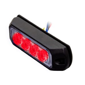 Heise Municipality HE-MUMRK-4R Single Color Red Marker Lights - 3.8 Inch, 4 LED