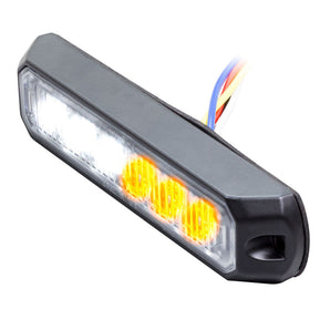 Heise Municipality HE-MUMRK-6WA White/Amber Marker Lights - 4.9 Inch, 6 LED