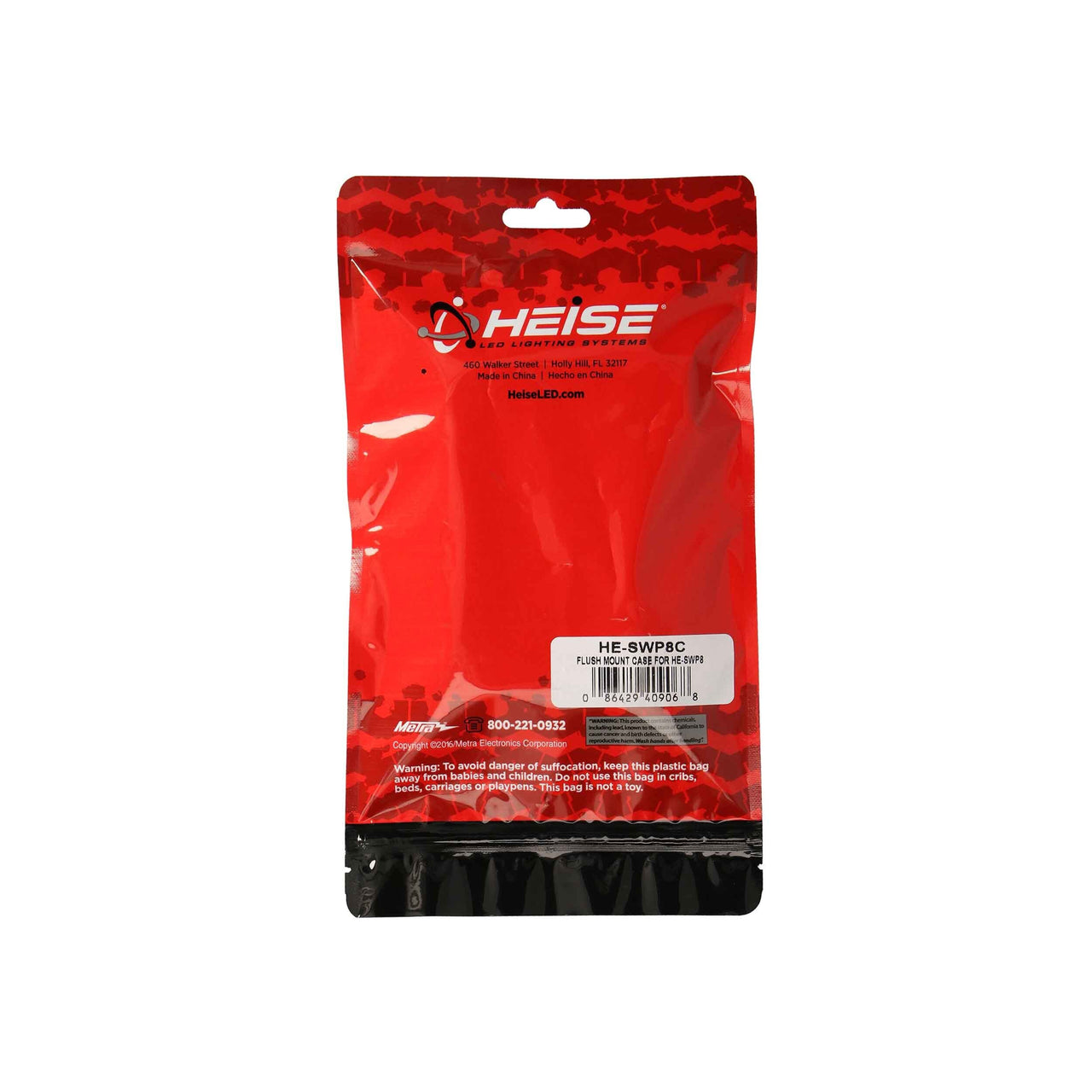 Heise HE-SWP8C 8 Gang Flush Mount Switch Panel