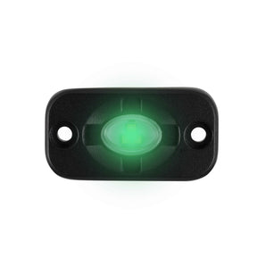 Heise HE-TL1G Green Auxiliary Lighting Pod - 1.5x3 Inch, 3 LED