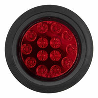 Thumbnail for Heise Trailer HE-TR4001 Round Red Lights with Grommet - 4 Inch, 14 LED