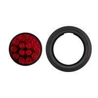 Thumbnail for Heise Trailer HE-TR4001 Round Red Lights with Grommet - 4 Inch, 14 LED
