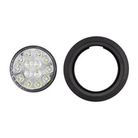 Thumbnail for Heise Trailer HE-TR4003 Round White Lights with Grommet - 4 Inch, 14 LED
