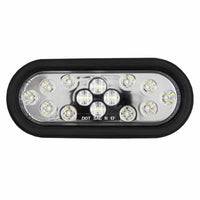 Thumbnail for Heise Trailer HE-TR6003 Oval White Light with Grommet - 6 Inch, 14 LED