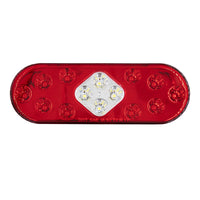 Thumbnail for Heise Trailer HE-TR6004 Oval Red Light - 6 Inch, 10 LED
