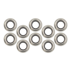 Heise Trailer HE-TRM07 Stainless Flange for Round Trailer Lights - .75 Inch, 10-Pack