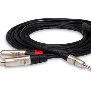 Hosa Pro HMP-006Y Stereo Breakout Cable - 3.5mm TRS Male to Dual 1/4-inch TS Male - 6 foot