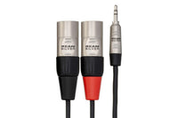 Thumbnail for Hosa Pro HMX-006Y Stereo Breakout Cable 3.5mm TRS Male to Dual XLR Male 6 foot