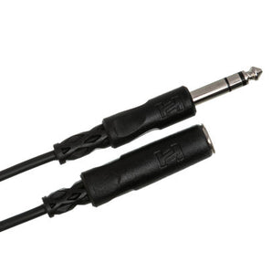 Hosa HPE-310 1/4" TRS Female to 1/4" TRS Male Headphone Extension Cable 10 foot