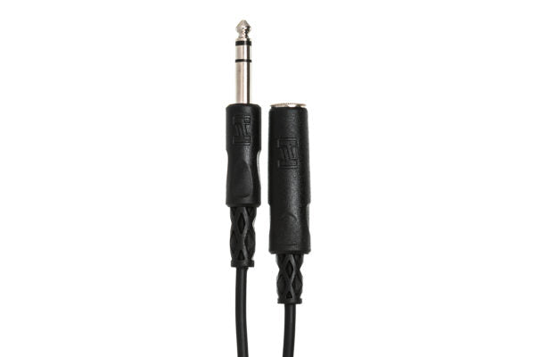 Hosa HPE-325 1/4" TRS Female to 1/4" TRS Male Headphone Extension Cable 25 foot