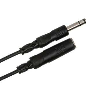 Hosa HPE-325C 1/4" TRS Female to 1/4" TRS Male Coiled Headphone Extension Cable 25 foot