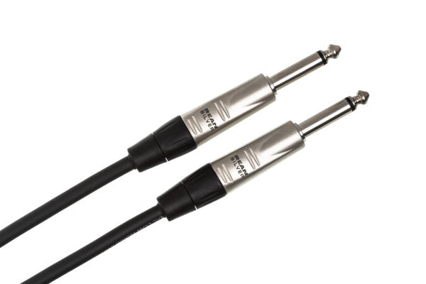 Hosa Pro HPP-003 Unbalanced Interconnect Cable REAN 1/4" TS to Same 3 foot