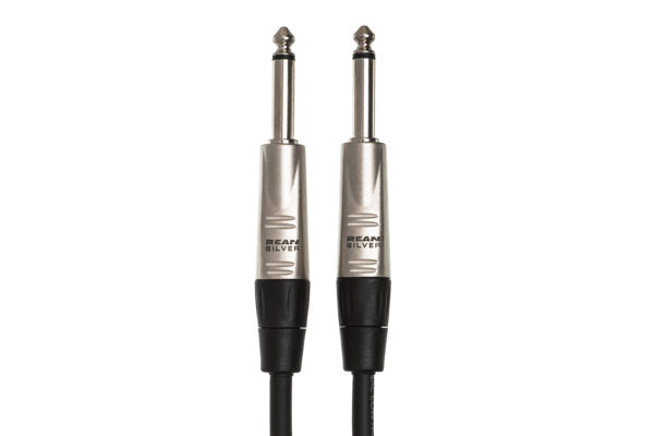Hosa Pro HPP-020 Unbalanced Interconnect Cable REAN 1/4" TS to Same 20 foot