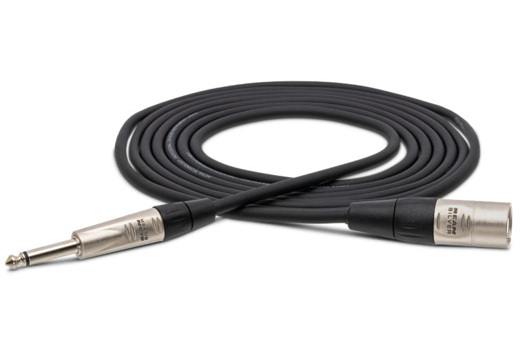 Hosa Pro HPX-020 Unbalanced Interconnect Cable REAN 1/4" TS Male to XLR Male 20 foot