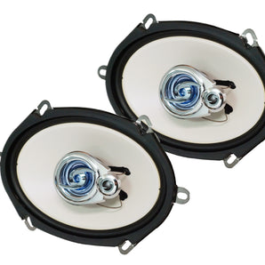 Absolute HQ573 5x7" 6x8" 3-Way 420W HQ Series Coaxial Car Speakers